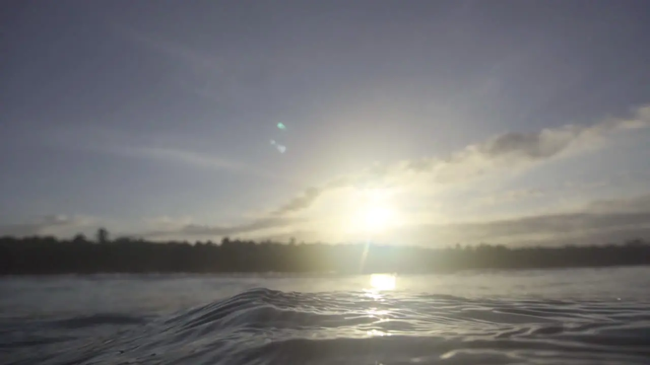 Artistic Underwater Shot Of Sunset