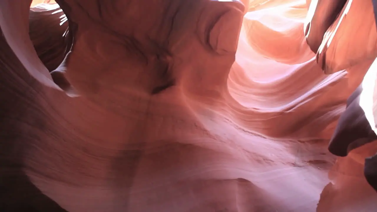 Red rock walls of a enclosed geological formation 1