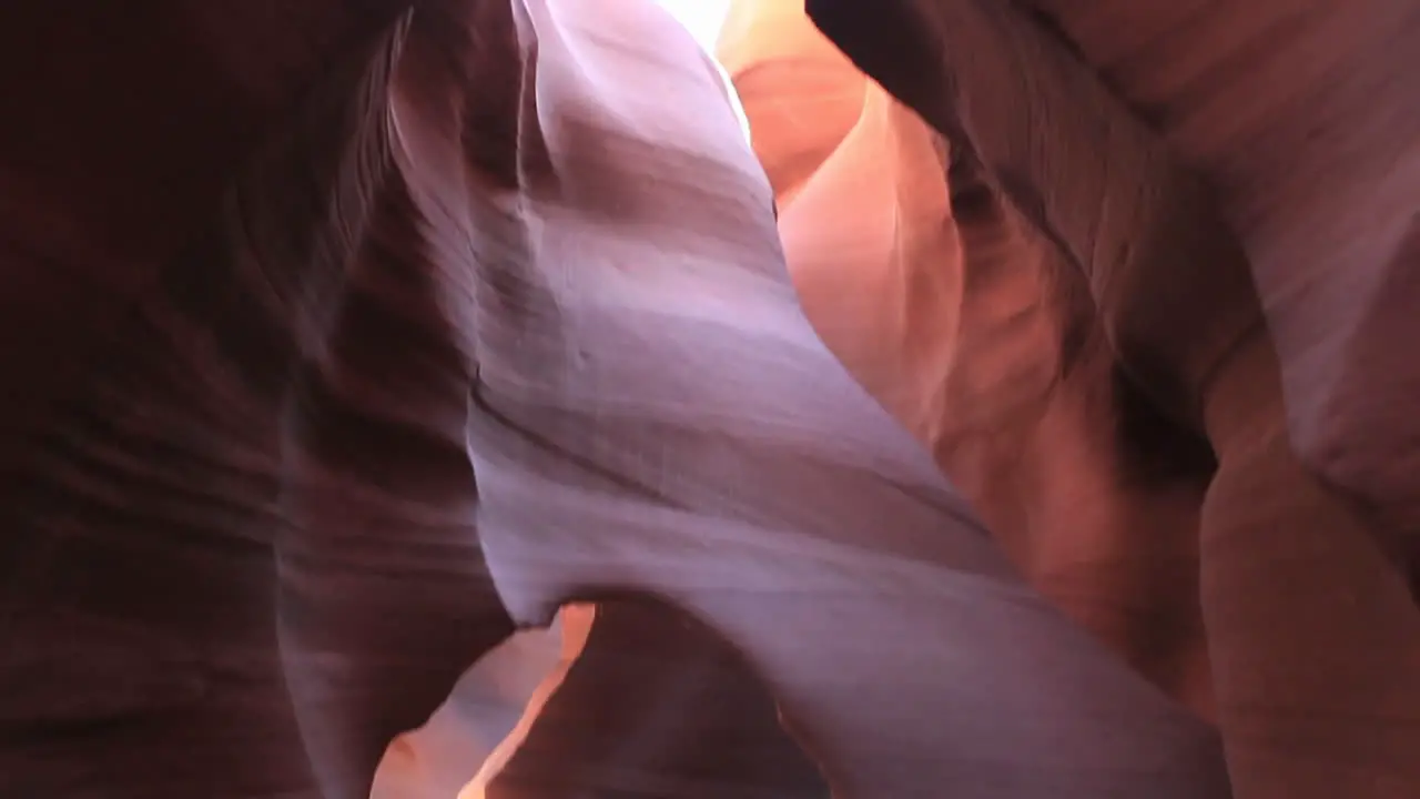 Red rock walls of a enclosed geological formation 2