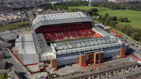 Drone Shot Orbiting Anfield Stadium 06