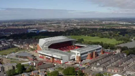 Drone Shot Orbiting Anfield Stadium 02