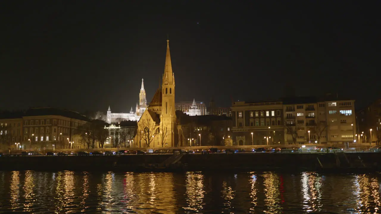 Buildings acros the river Dunabe in Budapest Hungary