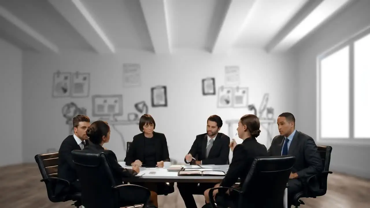 Gente De Negocios Discutiendo En La Oficina