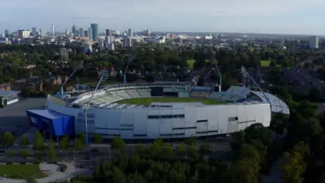 Drone Shot Orbiting Edgbaston Cricket Ground 04