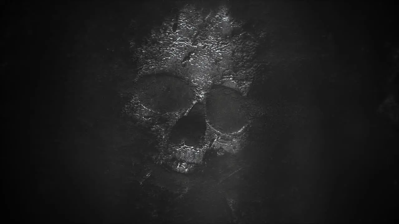 Mystical horror background with dark skull 1