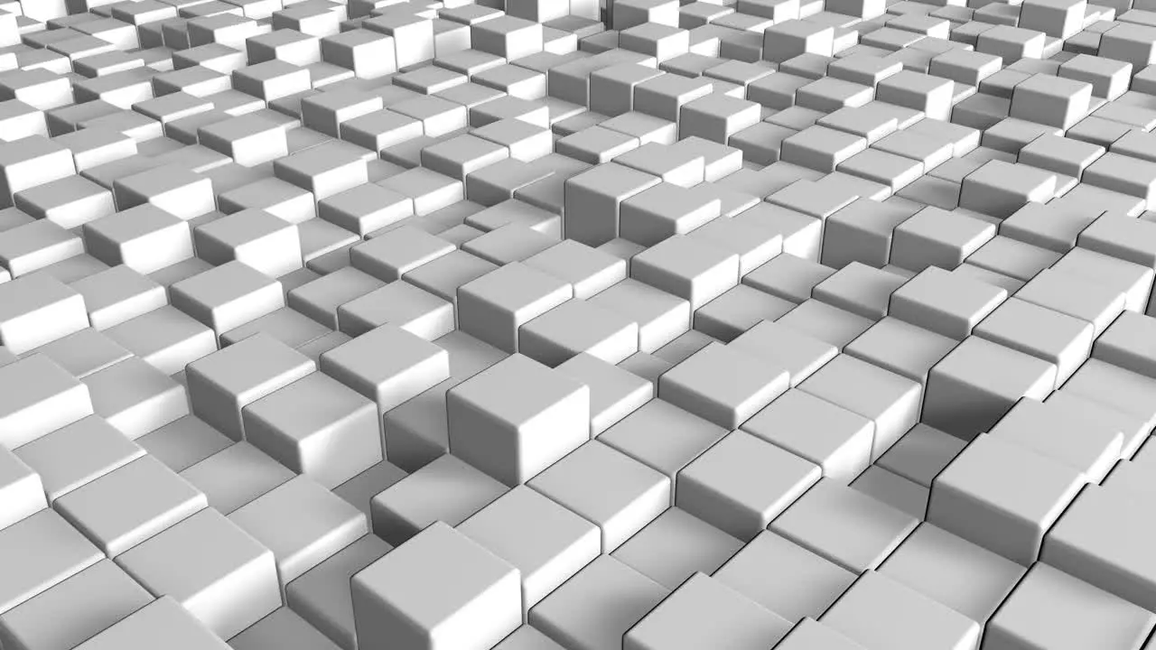 Abstract 3d white cubes background