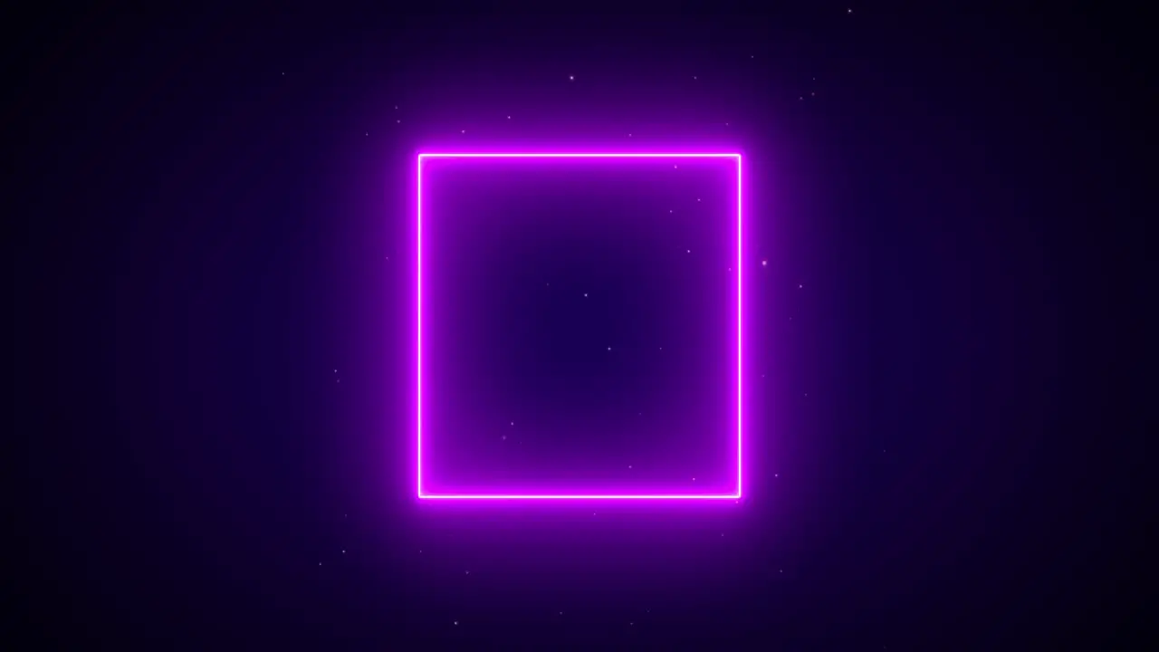 Abstract Neon pink light ultraviolet frame square