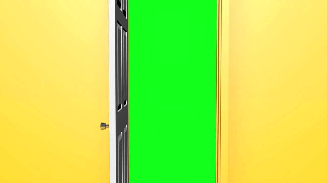 Green screen opening door transition