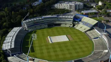 Drone Shot Flying Over Edgbaston Cricket Ground 01