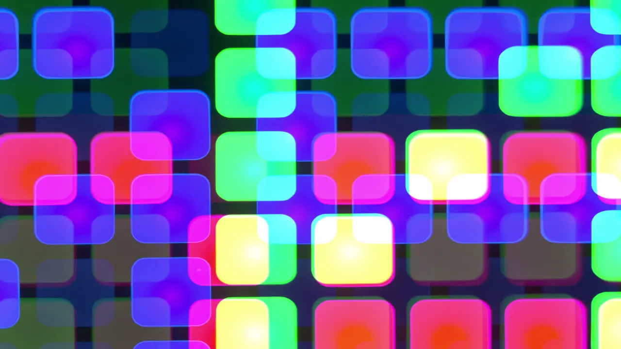 Led Bokeh Cube Background 76