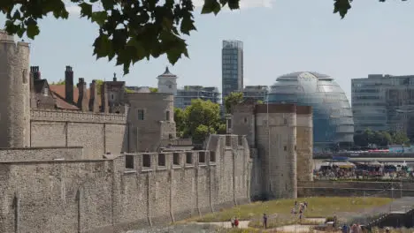 Exterior Of The Tower Of London England UK With Gardens Planted For Superbloom Event 5