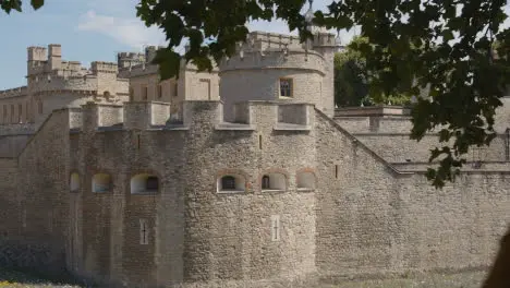 Exterior Of The Tower Of London England UK With Gardens Planted For Superbloom Event 2