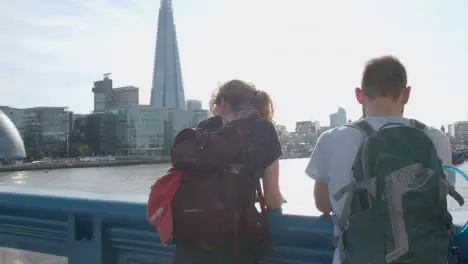 From Tower Bridge Towards City Skyline Of South Bank With The Shard And HMS Belfast And London Assembly 3