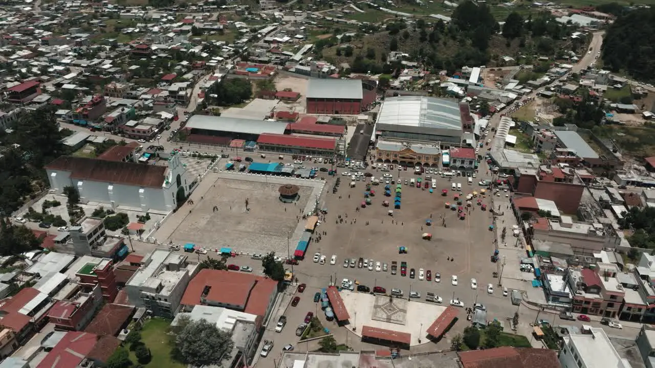 Aerial view of Chamula Chiapas Mexico