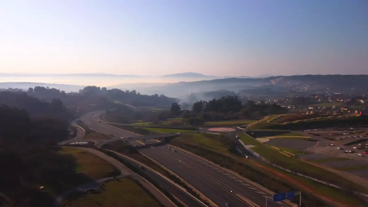 Santiago de Compostela Highway near city of culture