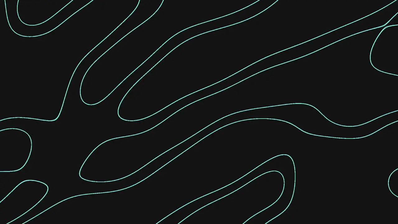 Abstract blue wavy lines on black dynamic design for websites or apps