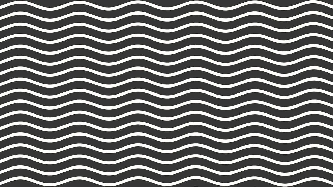 Black and white abstract waves pattern