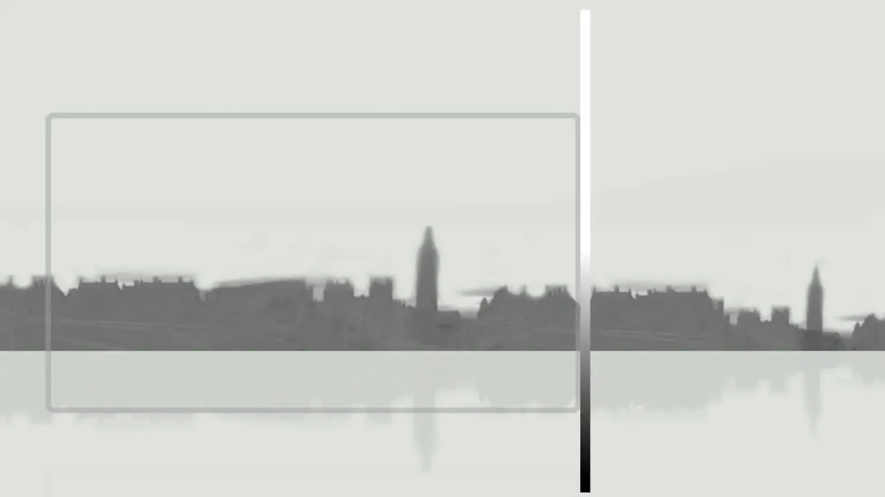 City background with frames