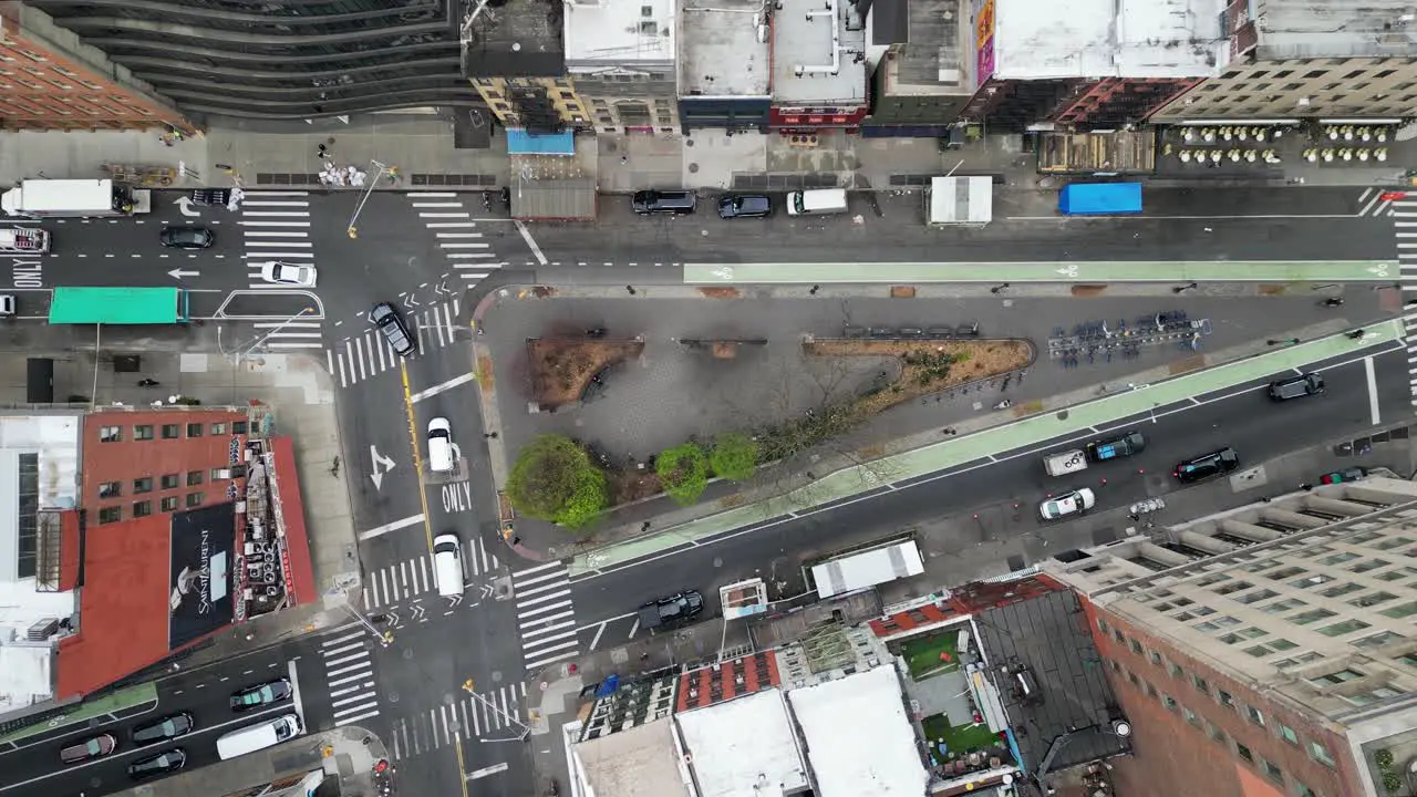 NYC SoHo Morning Traffic Flow Nature Island