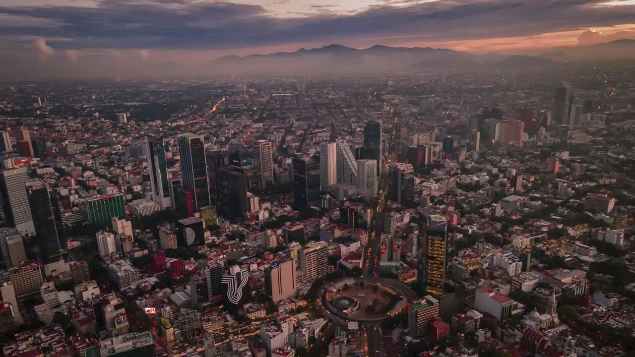 sunrise insurgent roundabout in mexico city