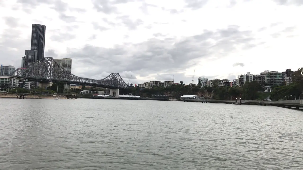 Story Bridge from Brisbane City Cat Ferry