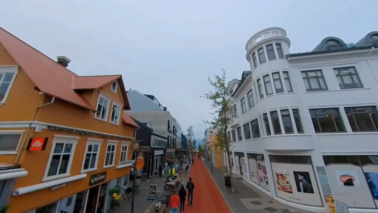 Reykjavík city center in Iceland