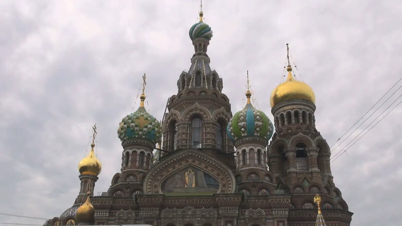 St Petersburg Spilled Blood church and clouds