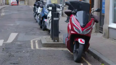 Tracking Shot Orbiting Around Stationary Motorcycle