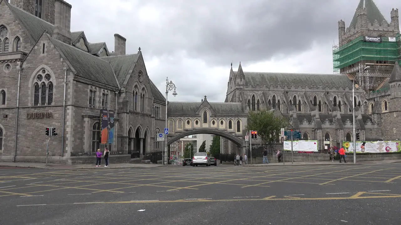 Ireland Dublin Christ Church Cathedral Arch Connecting To Dublinia