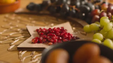 Close Up Of Food On Muslim Family Table In Home Set For Meal Celebrating Eid