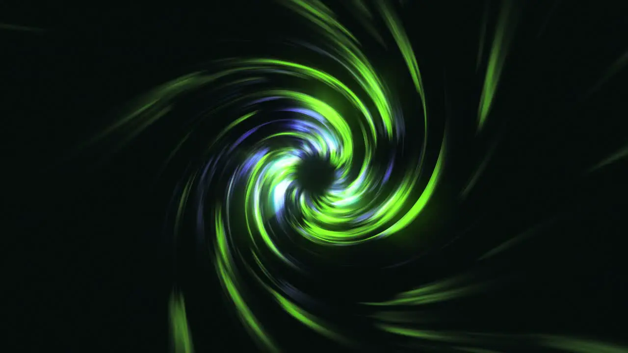 Abstract Green Twirling Vortex Seamless Looped Animation