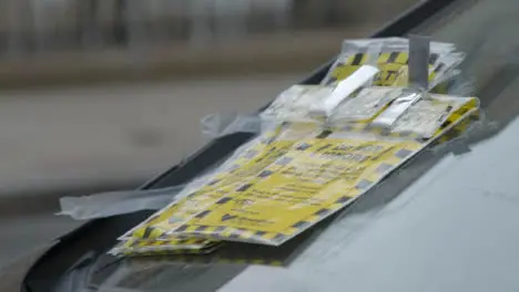 Several Parking Fines on Car