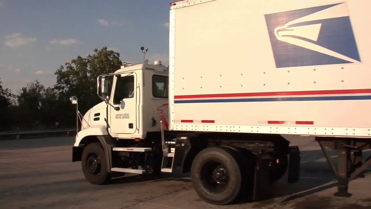 Us Mail And Packages Are Shipped By Truck From A Usps Sorting Facility