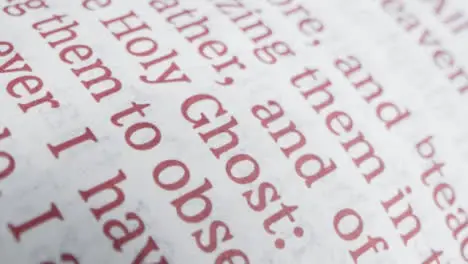 Extreme Close Up of Bible Verse 01