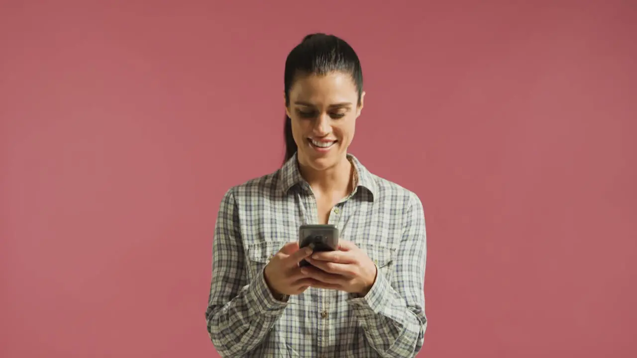 Woman using smartphone