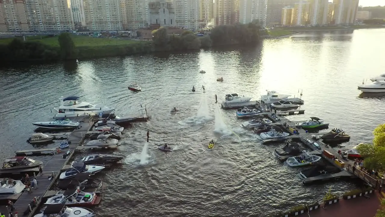 Water jet flyboard performance