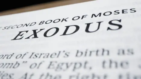 Close Up of Second Book of Moses 01