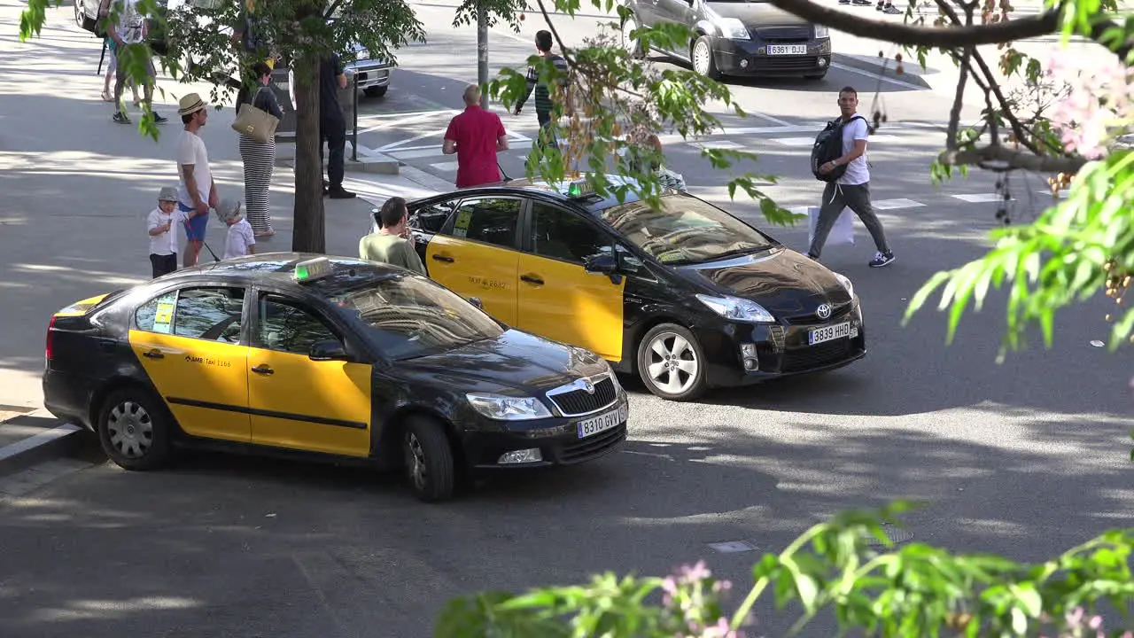 Spain Barcelona Taxis