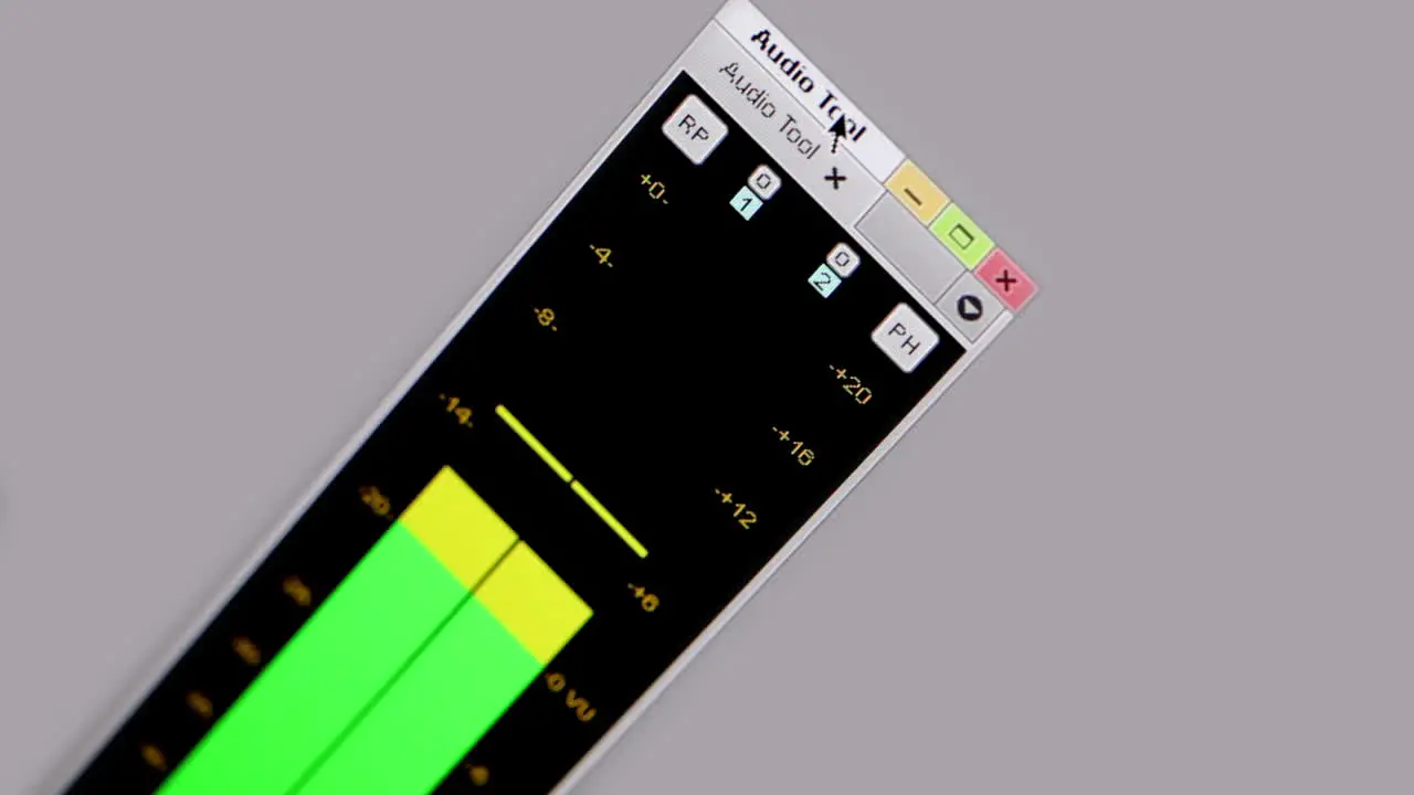 Digital equalizer in film editing soft