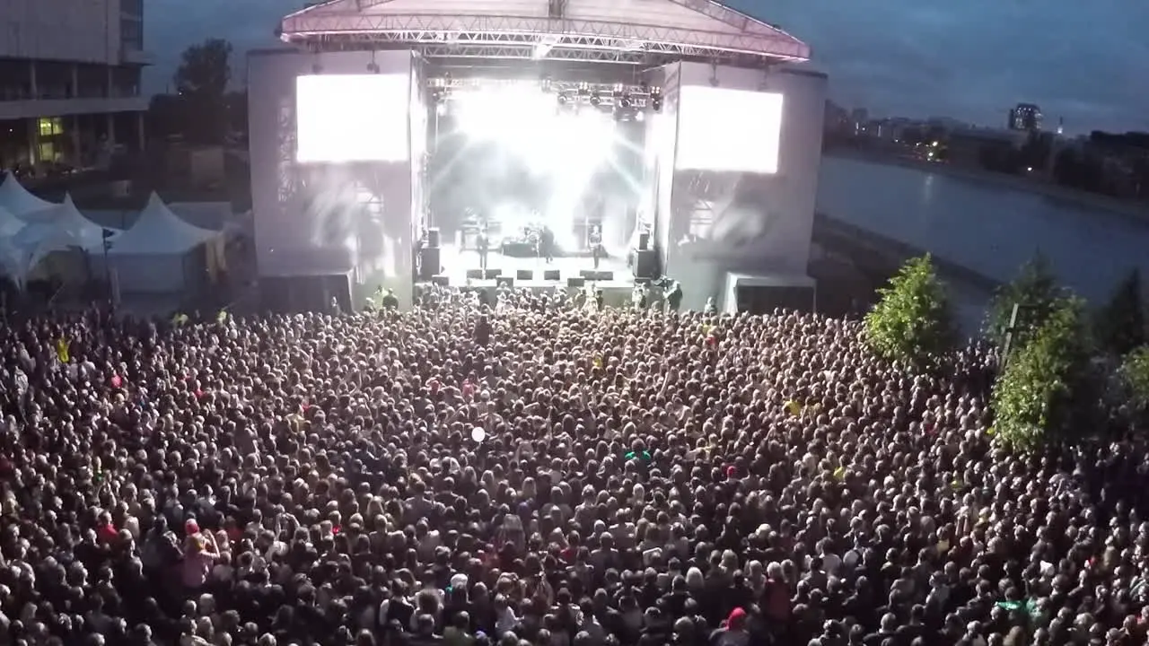 An open air night concert