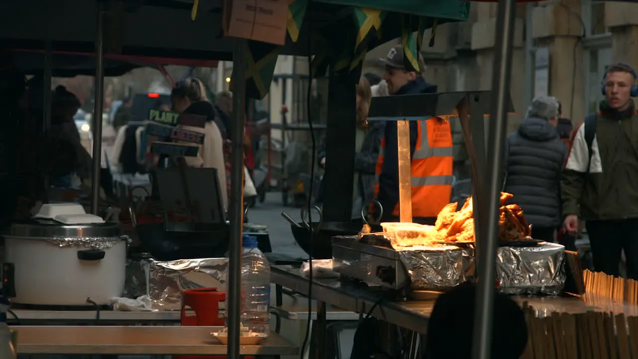 A busy street in Bristol city