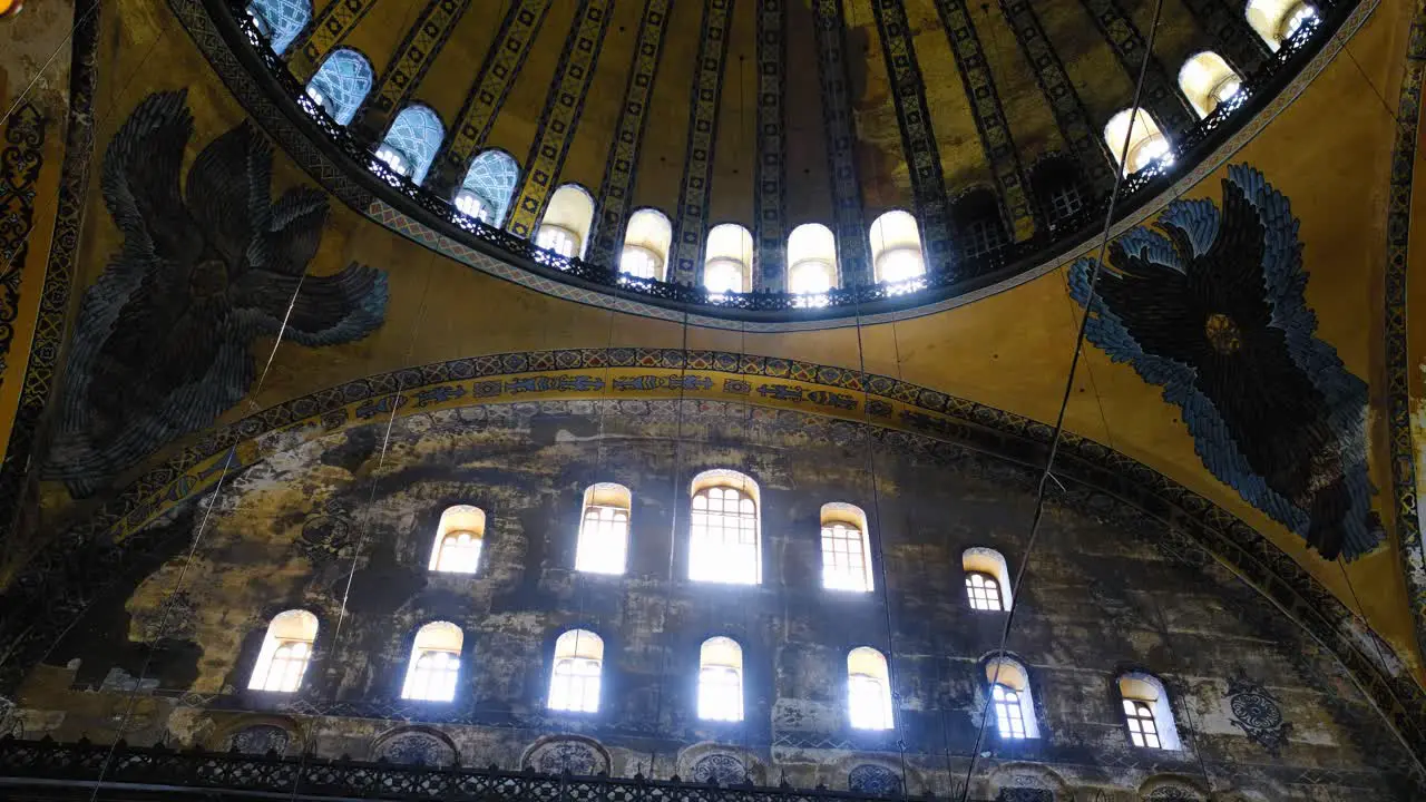 Low Angle Shot of Hagia Sophia Windows