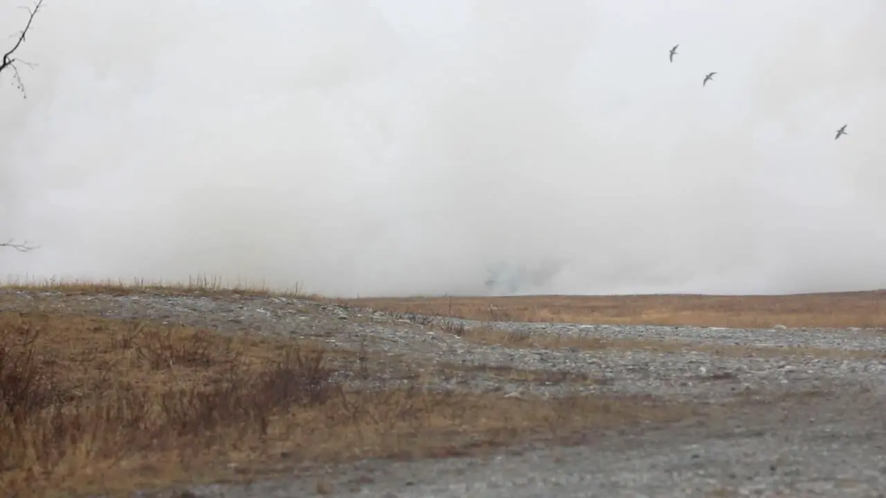 Mobile Rocket Launchers Fire Missiles During An Airborne Himars Live Fire Exercise Code-Named Northern Edge 21 Alaska