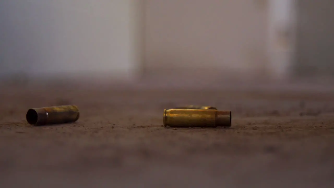 Bullet Casing hitting the floor Rifle Cartridge