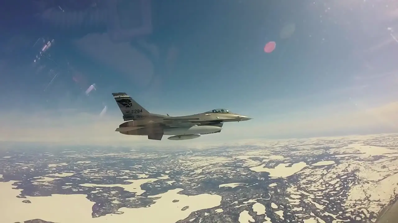 Cockpit Footage Colorado Air National Guard F-16 Fighting Falcons Newfoundland Canada Exercise Amalgam Dart