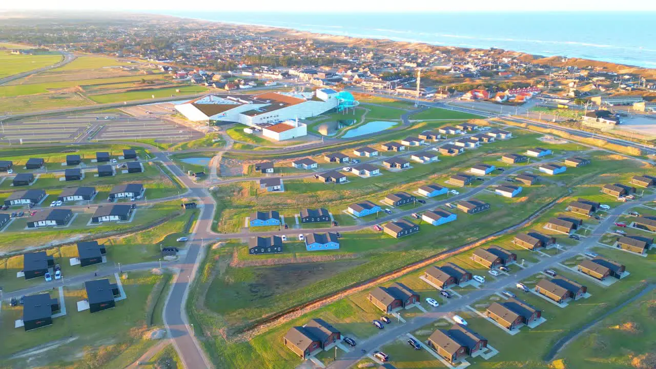 Lalandia in Søndervig Denmark Coastal Waterpark Resort Holiday Homes DRONE