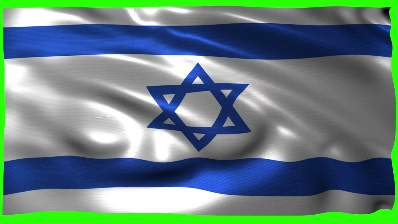 Flag of Israel floatin