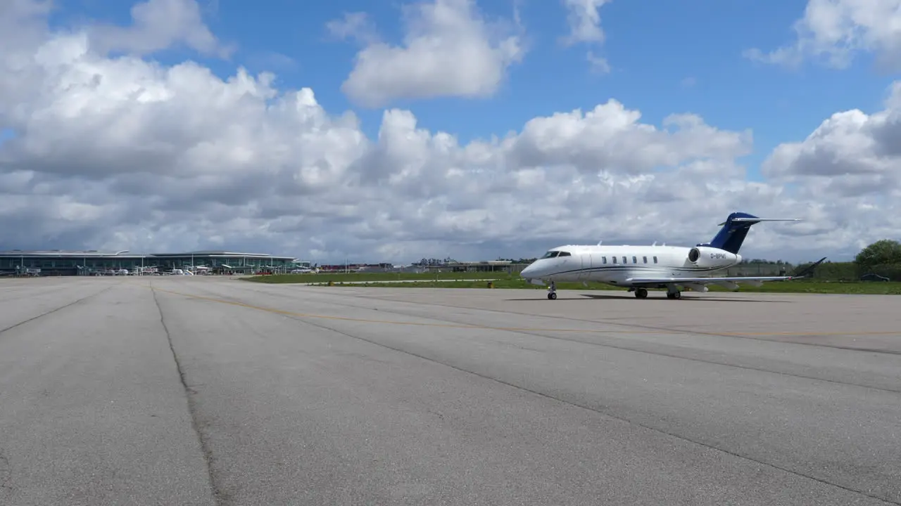 Bombardier Challenger 350 Business Jet Parked At The Tarmac Of Porto Airport In Vila Nova da Telha Portugal