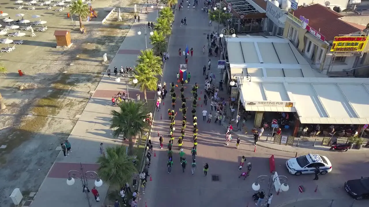 Overtake Shot Of People Celebrating Larnaca Yearly Festival