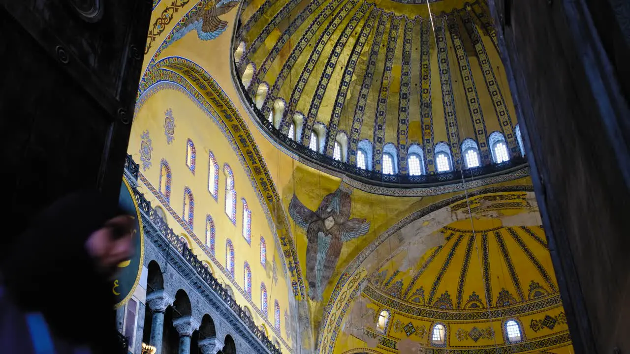 Low Angle Shot of Hagia Sophia Dome 